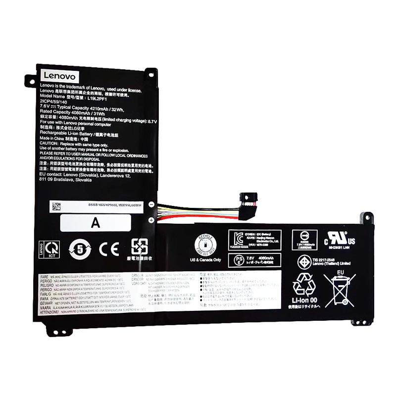 4210mAh 32Wh 2-Zellen Lenovo SB10W42960 SB10W42961 SB10W42962 Akku