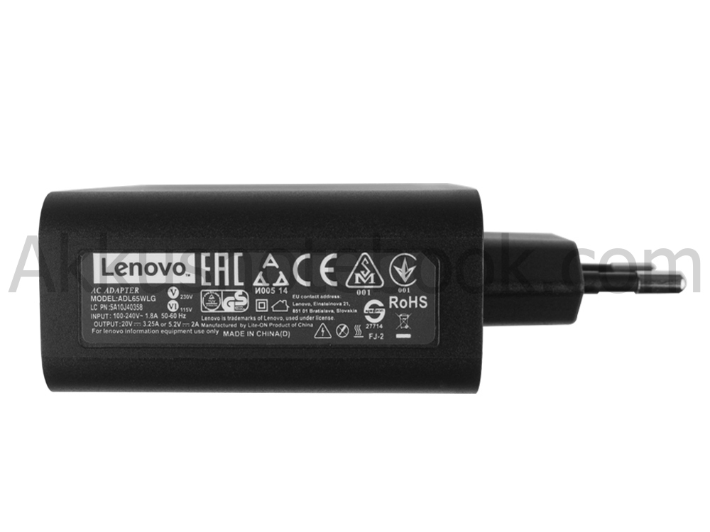 Original 65W Netzteil Lenovo Yoga 900-13ISK 80SD + Frei USB Ladekabel