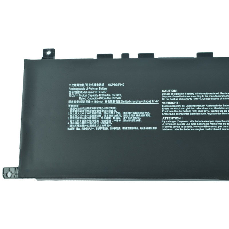 Akku MSI GP76 Leopard 10UH 4280mAh 65Wh 4-Zellen