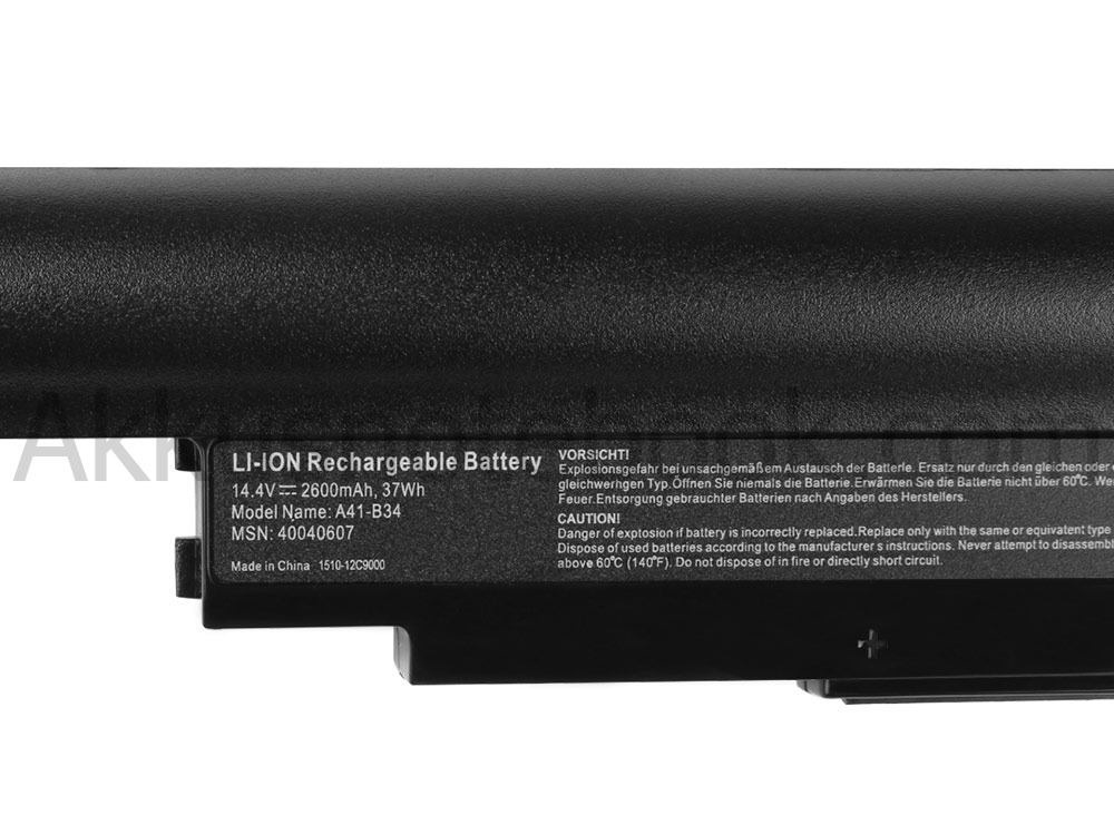 Original 4 Zellen 2600mAh Akku Medion Akoya P6647 MD 98571 MD98571