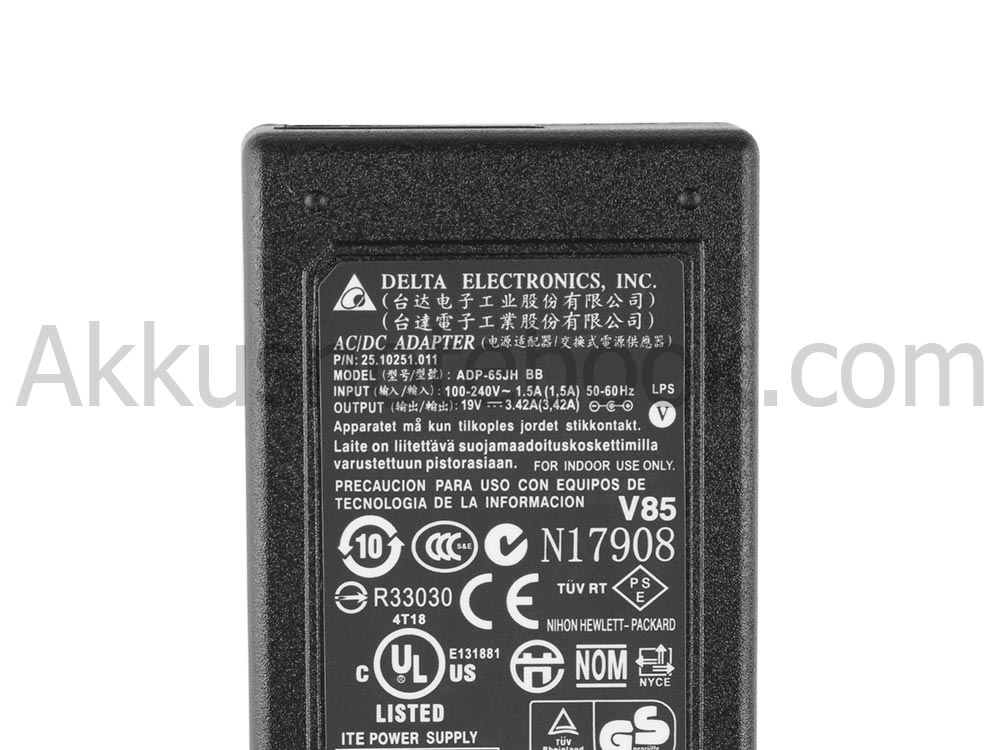 65W Netzteil Packard Bell EasyNote MH36-V-200UK MH36-U-026GE