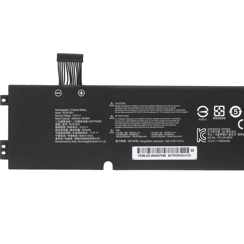 Akku Razer Blade 15 Base RZ09-0369BE22-R3U1 4000mAh 60.8Wh