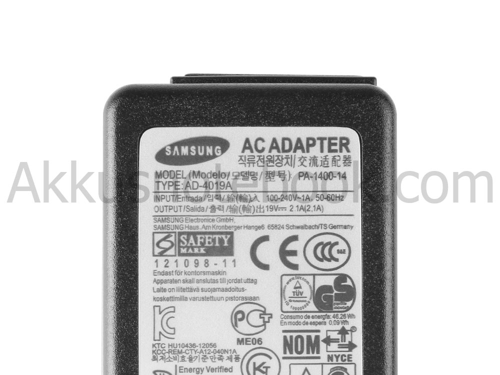 Original 40W Netzteil Samsung 143-DP02 AD4019 AD-4019R