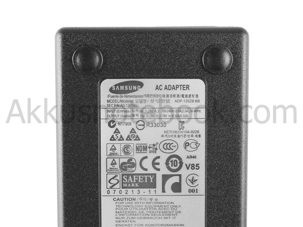 Original 120W Netzteil Ladegerät Samsung NT550P5C-S61R + Ladekabel