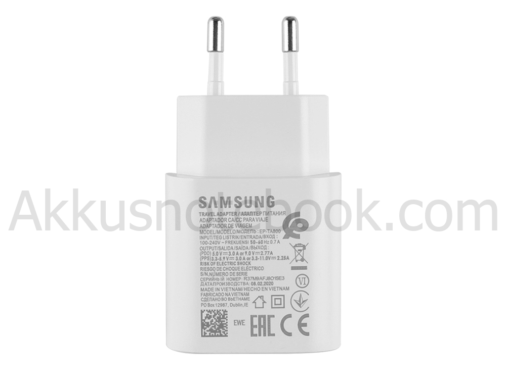 Original 25W Samsung Galaxy A53 5G SM-A536U Netzteil Ladegerät