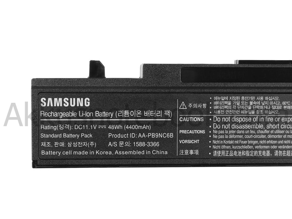 Original 4400mAh 48Whr 6 Zellen Akku Samsung 350V4C NP350V4C Serie