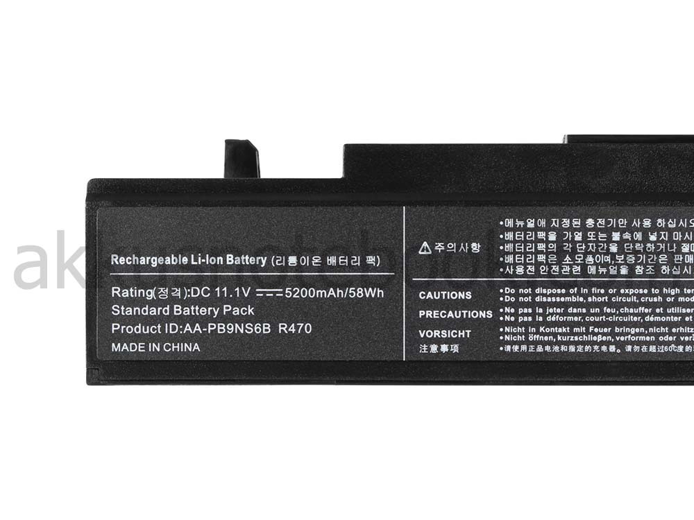 6 Zellen 5200mAh Akku Samsung 355V 355V5C NP355V NP355V5C