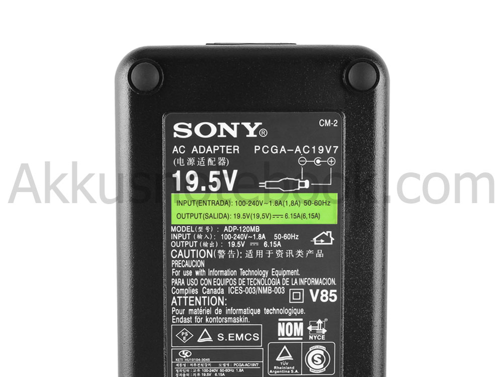 Original 120W Netzteil Sony Vaio PCG-6E2L PCG-6E3L