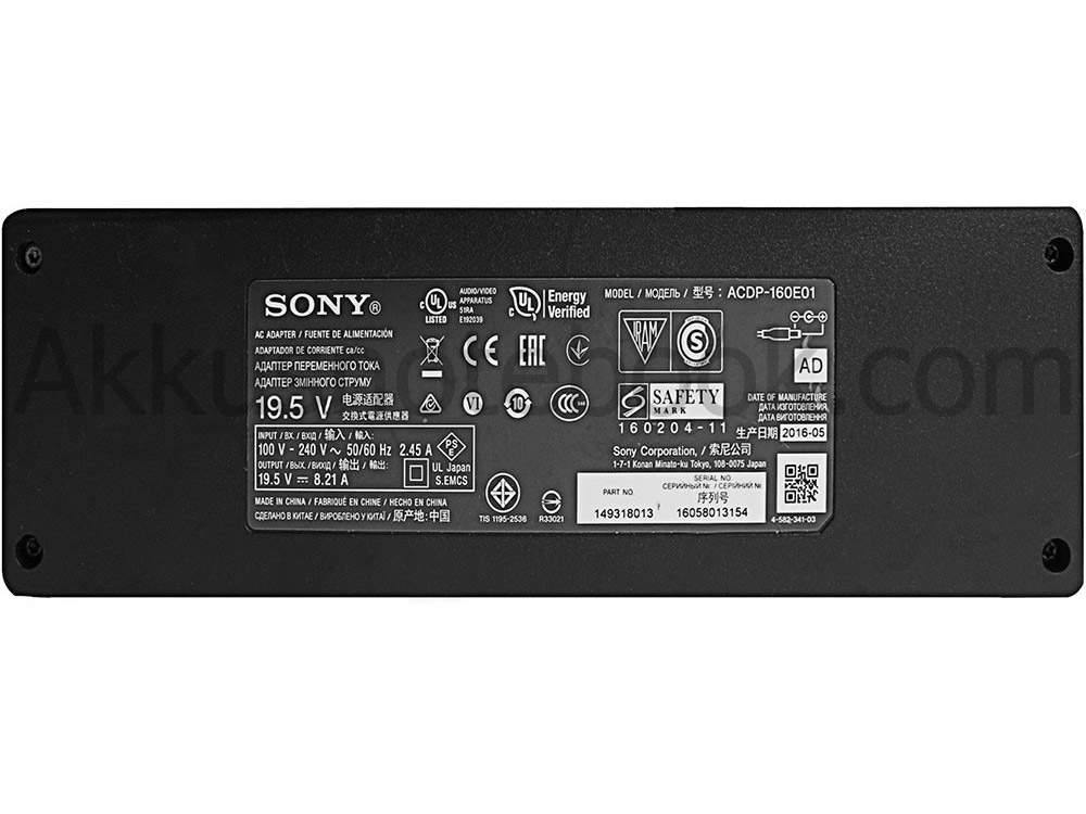 65W Sony ACDP-160D02 Netzteil Ladegerät + Kabel