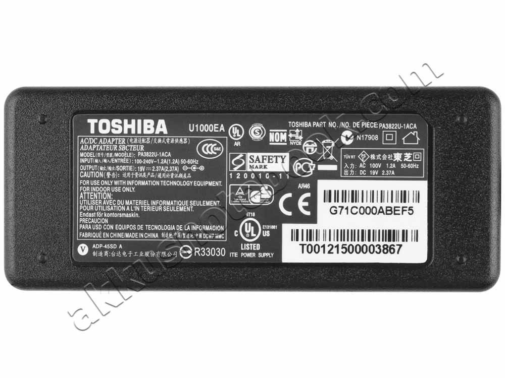 45W Netzteil Toshiba Portege Z20t-C-11N