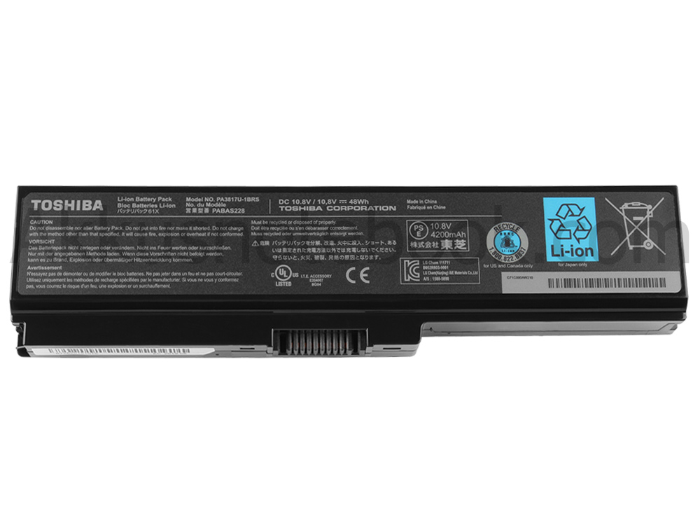 6 Zellen 48Wh Akku Toshiba Satellite A660D A660D-BT2G01 A660D-BT2N22