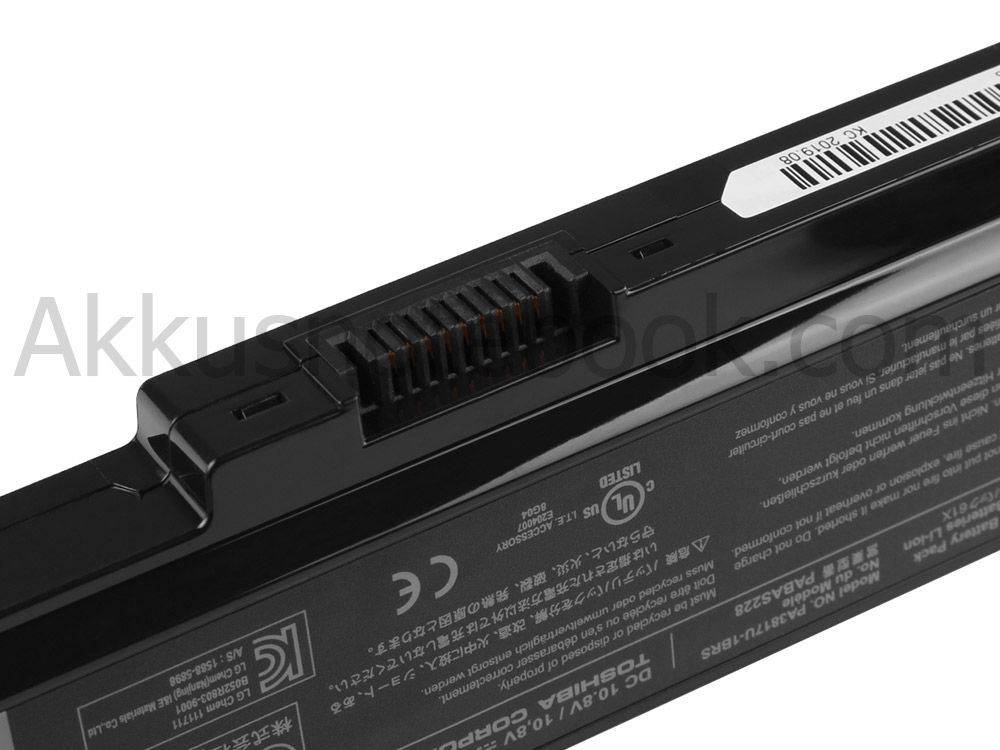 6 Zellen 48Wh Akku Toshiba Satellite A660D A660D-BT2G01 A660D-BT2N22