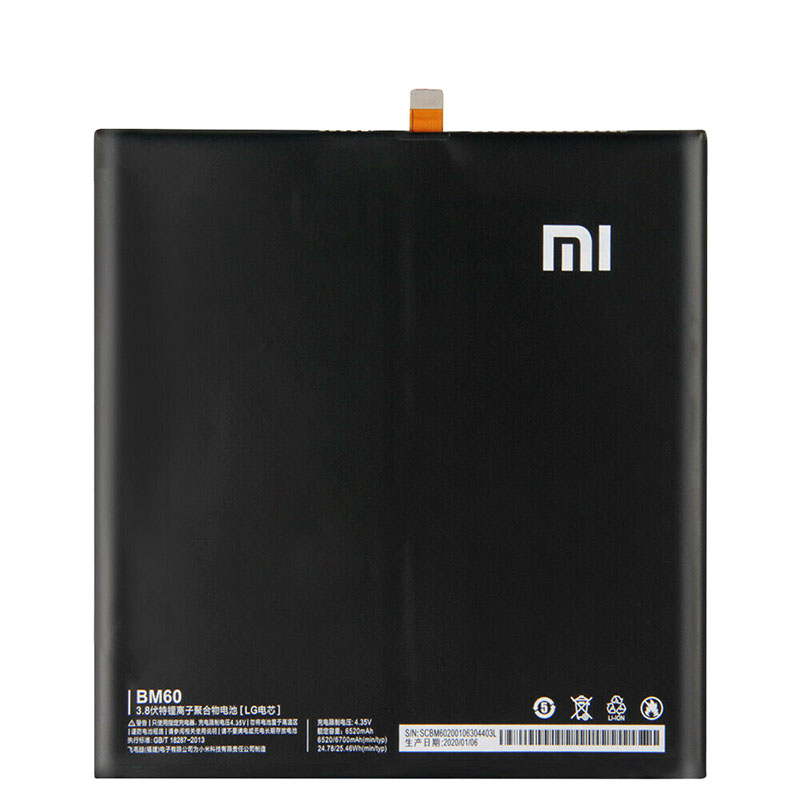 Original 6520mAh 23.71Wh 2-Zellen Xiaomi BM60 Akku