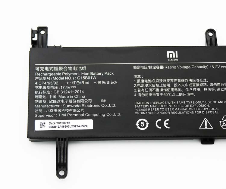 Original 3620mAh 55.02Wh 3-Zellen Xiaomi Gaming laptop i7 gtx 1060 Akku