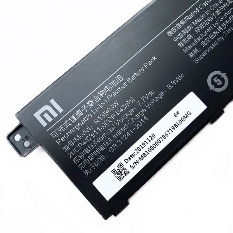 Original 5200mAh 40Wh 4-Zellen Xiaomi R13B03W Akku