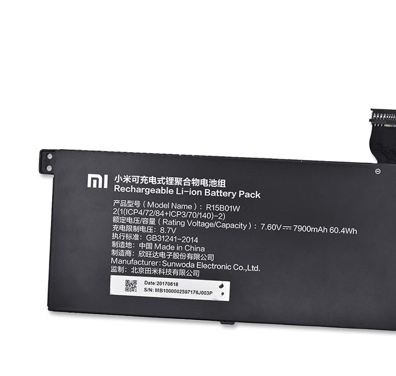 Original 7900mAh 60.04Wh 3-Zellen Xiaomi MI Pro 15.6 INCH Akku